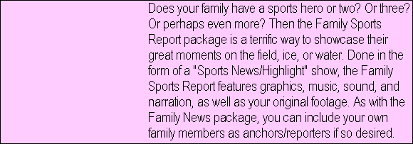 Family Sports Report